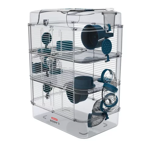 Cage Rody 3 trio bleu L 27 x l 41 x H 53 cm