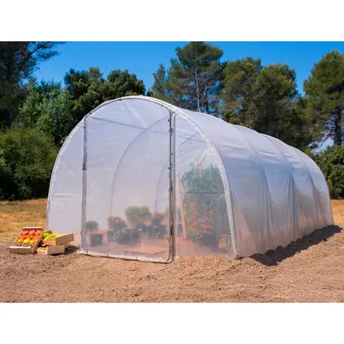 Serre de jardin en plastique transparente 1 porte 9m² - 3 x 3 m