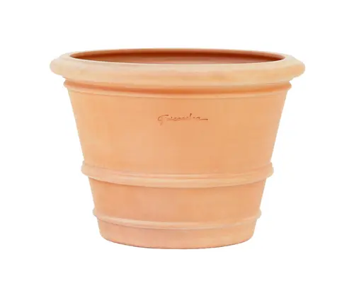 Pot Cuvier Argi coloris rose en terre claire - Ø 72 cm x 52 cm - 102 L