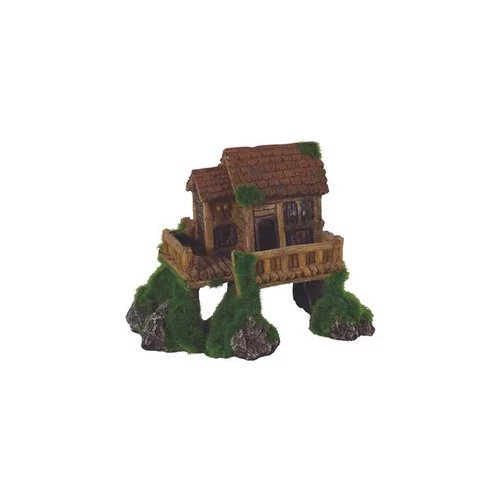 Décoration d'aquarium cabane ki pouss avec graines petit modèle