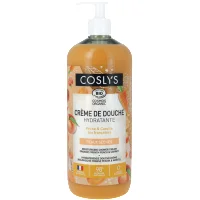 Gelée de douche bio hydratante pêche carotte en flacon pompe Coslys - 250 ml