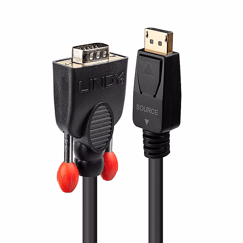Equipement TV et multimédia – Câble DisplayPort vers VGA 1m LINDY