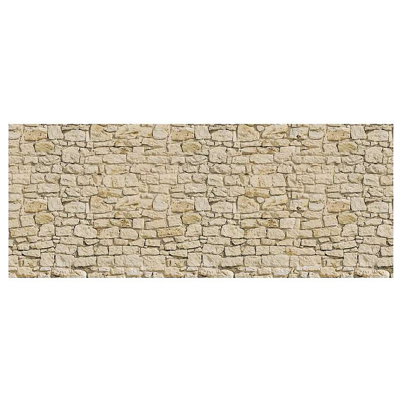 Brise vue imprimé PIERRES BEIGES – H.2 x L.5 m | 100% occultant | Made in France par Scenolia + kit de fixation offert