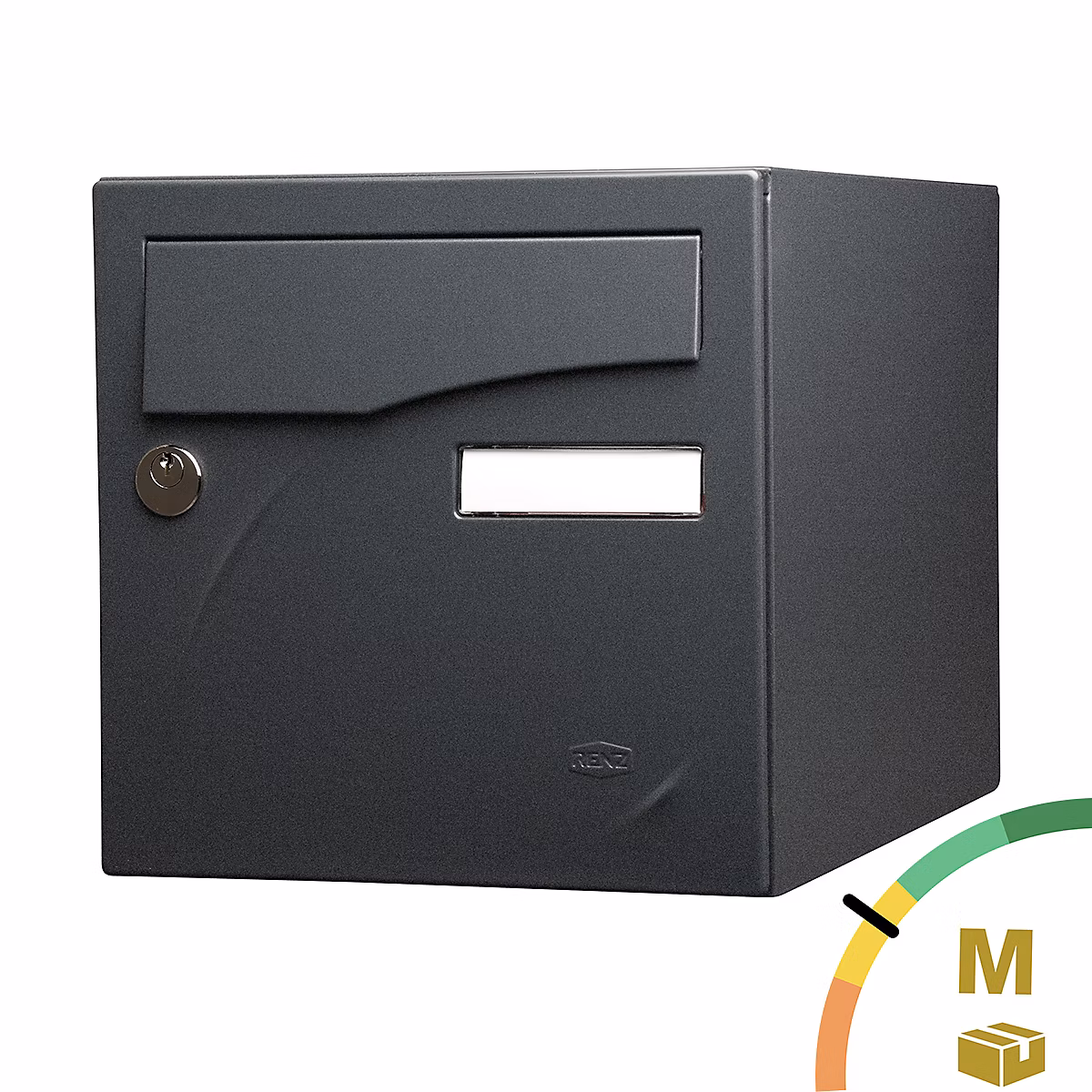Boîte aux lettres, boîte à colis et accessoires – Boite aux lettres Préface 2 portes Noir Sablé RAL 2100 MS