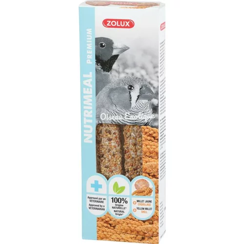 Sticks au millet jaune pour oiseaux exotiques Zolux Nutrimeal - 110 g