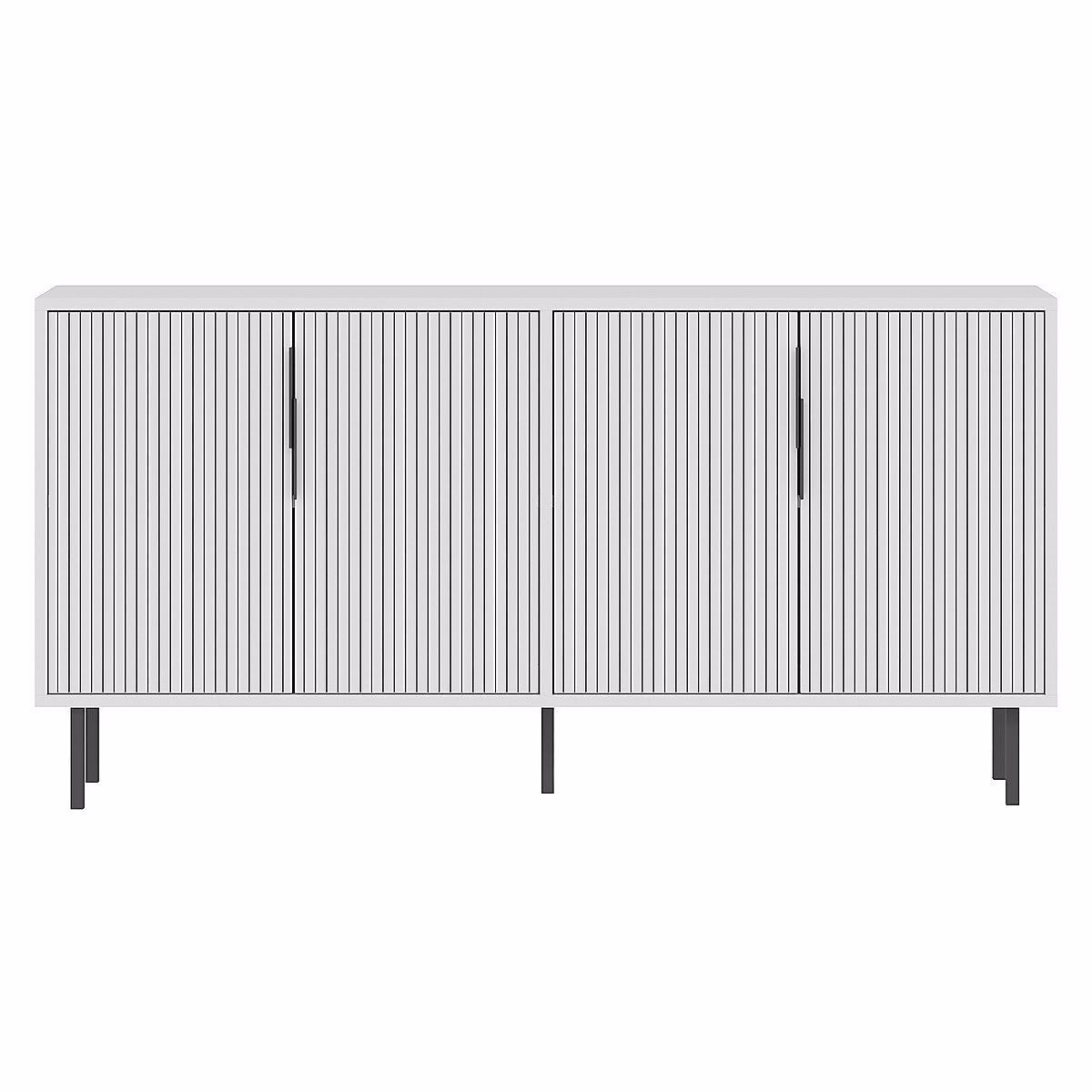 Buffet 4 portes striées L150 cm – CLARA