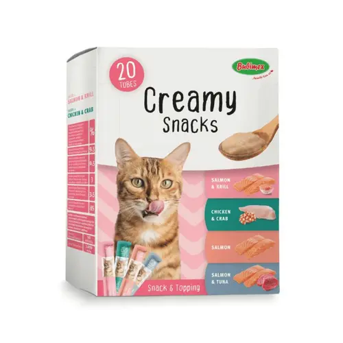 Friandise en crème pour chat Multipack Bubimex Creamy x 20 - 300 g