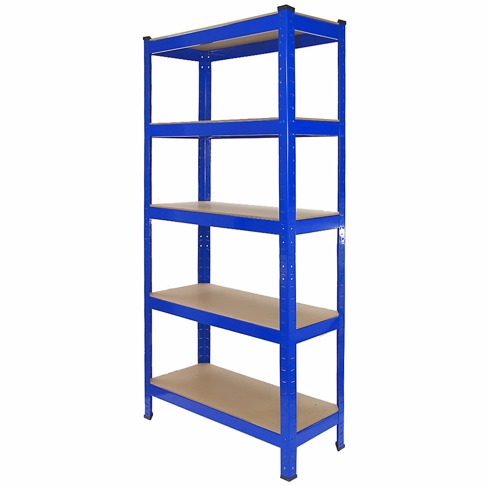8 x Monster Racking T-Rax Rayonnage Étagère Robuste – Bleu, 75cm L, 30cm P