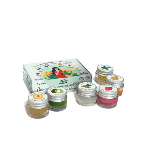 Étui cadeau de 6 beurres sublimateurs bio Oleanat - 6 pots