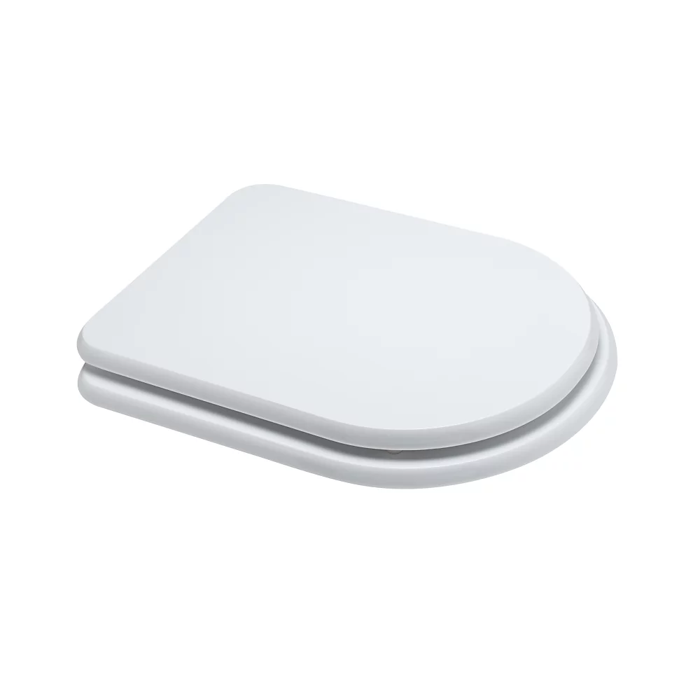 WC – Abattant De Toilettes En Mdf Compatible Modèle Valentina Blanc