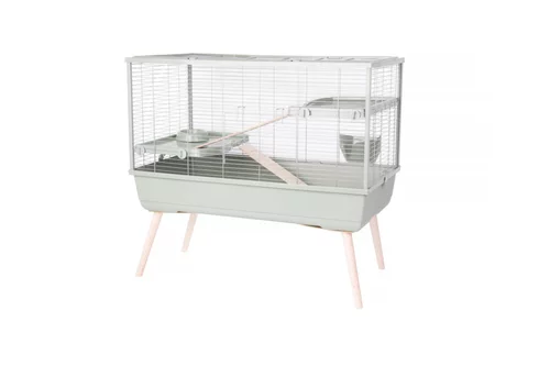 Cage pour lapins coloris gris Neolife Zolux