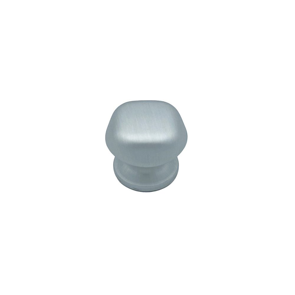 Bouton tirant de porte fixe D60 mm en aluminium Gris argent – breveté