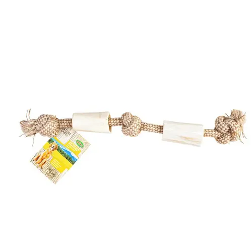 Os blanc avec corde 45 cm