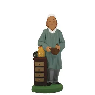 Personnage de crèche de Noël apothicaire Santons Escoffier - 7 cm