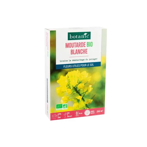 Graines de moutarde blanche bio botanic® - graines à semer (250 m²)