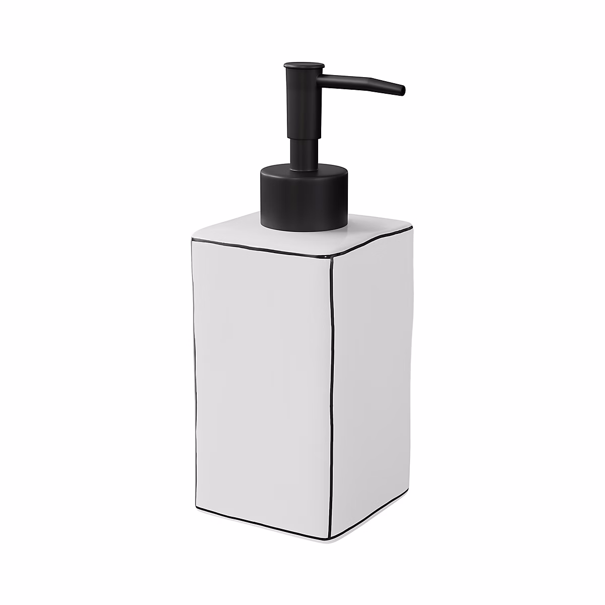 Distributeur de savon Aetna blanc et noir GoodHome – Réf. XQHTITPDD4801719269