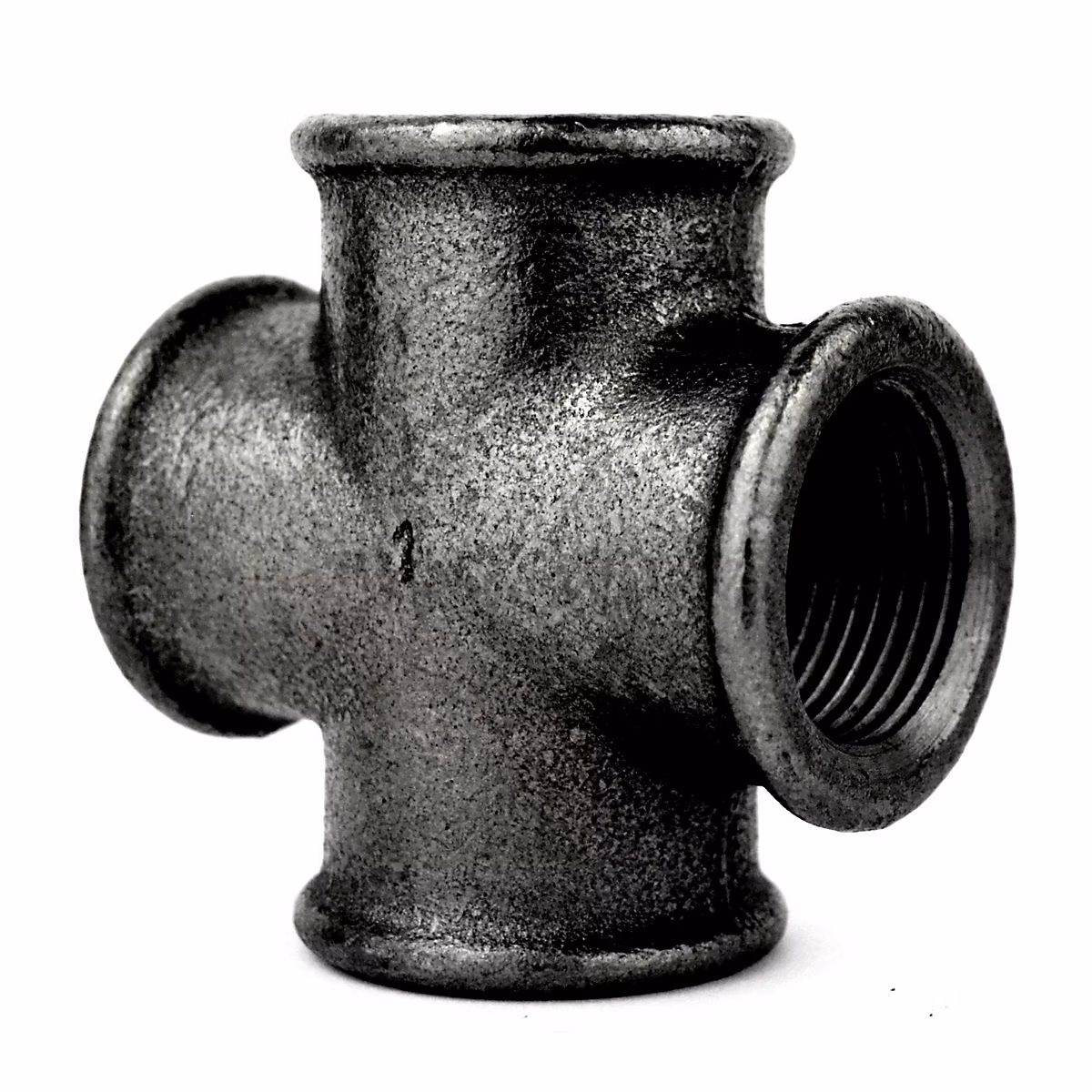Croix F/F fonte noire 12 × 17mm (3/8'')