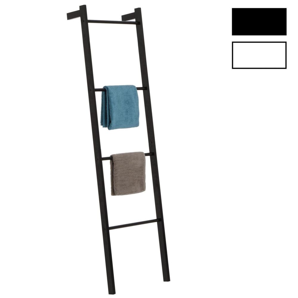 IDIMEX Echelle bertola en métal, avec 4 barreaux – 15 cm noir