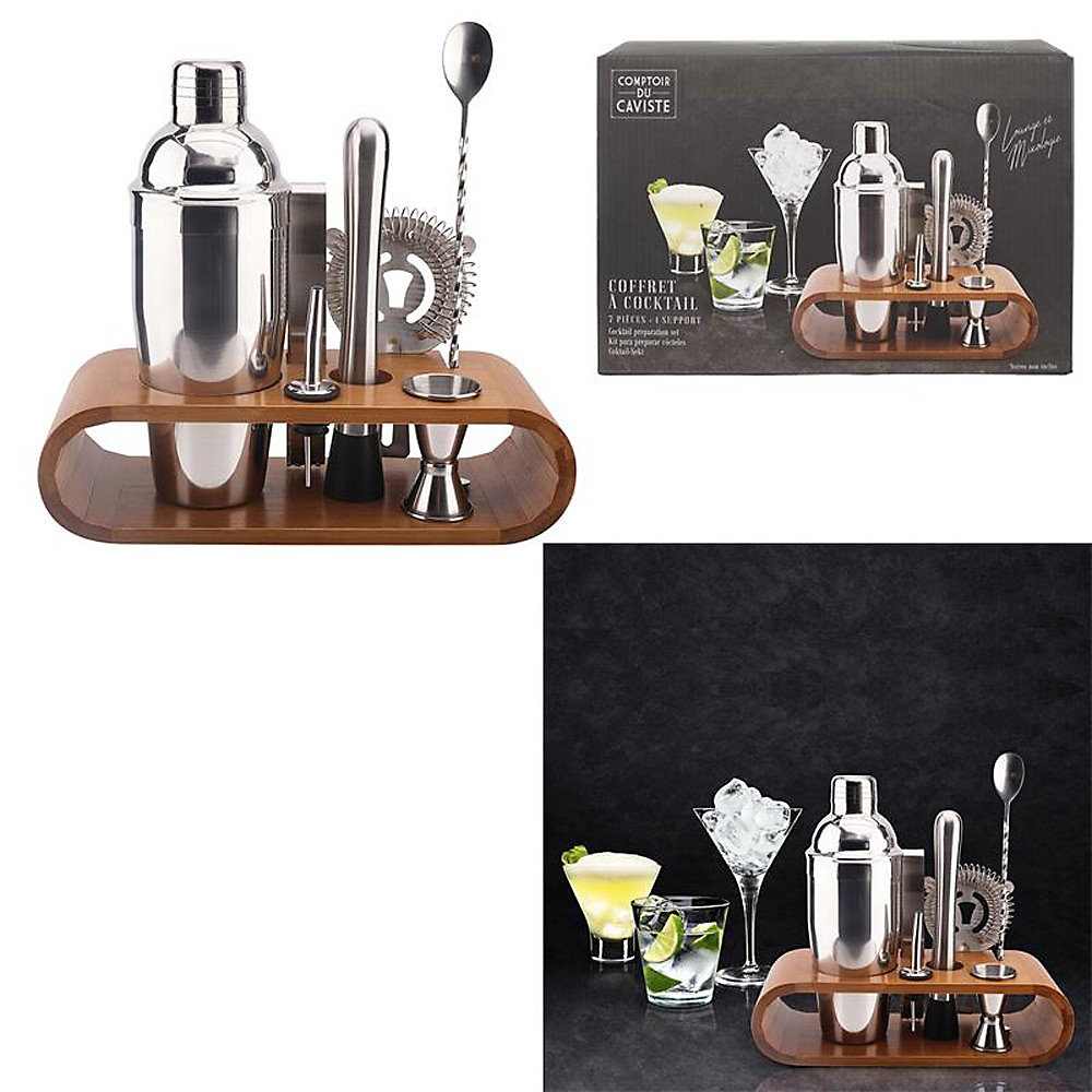 Coffret à cocktail 7 pièces en Inox – La chaise longue