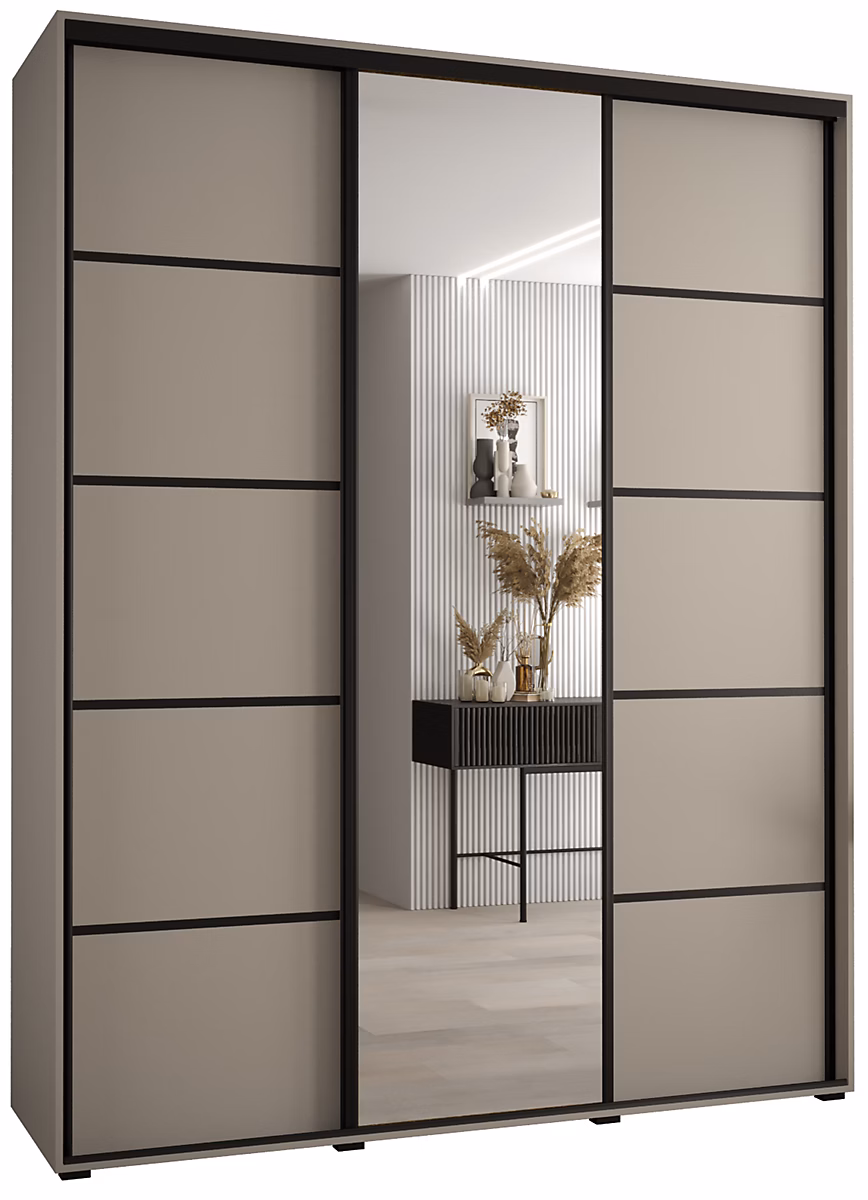 Armoire Dakota 5 a portes coulissantes 190/60/235 – 3 portes
