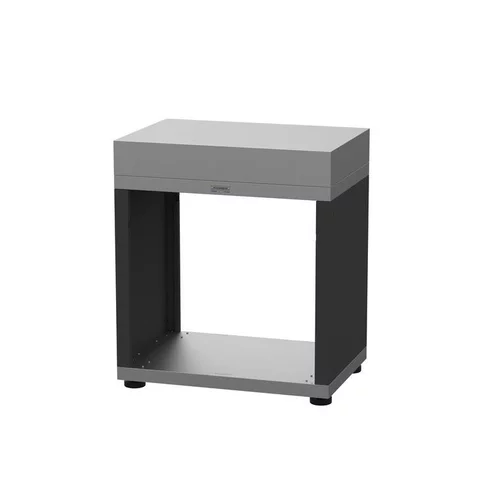 Meuble ouvert coloris noir /gris en acier électrozingué Le Marquier - 80 x 55 x 92 cm