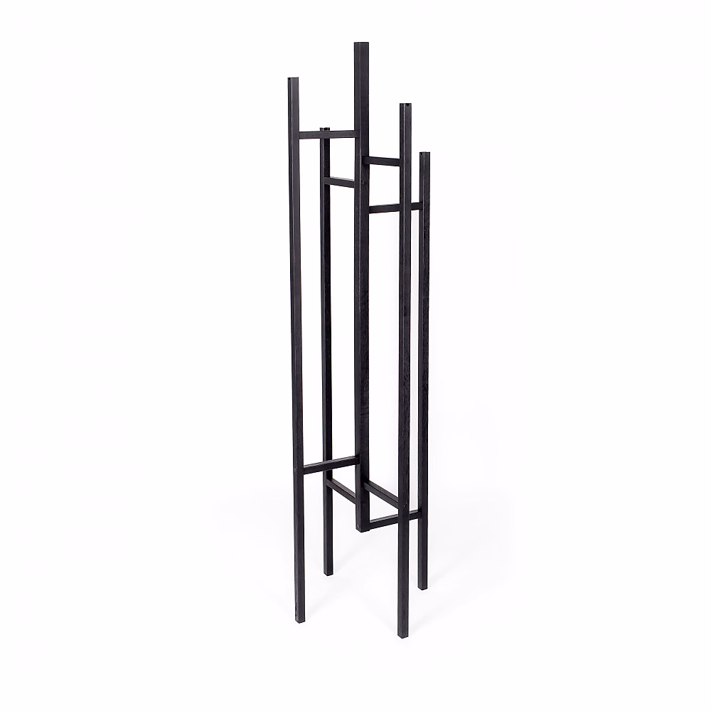 Eigen – Porte-manteaux design bois massif, Noir