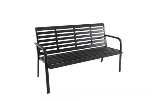 Banc de jardin 3 places en aluminium, anthracite - CREADOR MARTA