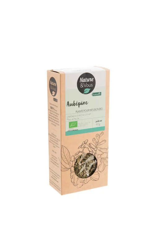 Infusion bio aubépine fleur et feuille Nature & Vous – 40 g