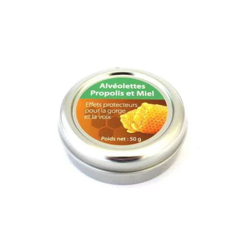 Alvéolettes à la propolis. La boîte métal de 50 g