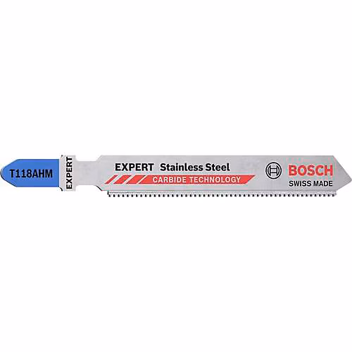 Lame Bosch EXPERT Stainless Steel T118 AHM pack de 3 – 83 mm, denture 1, 1 mm