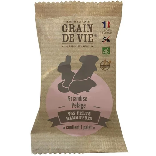 Palet bio soin du pelage pour petits mammifères Grain de vie - 60 g