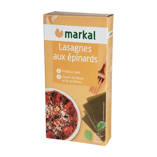 Lasagnes aux épinards bio Markal - 250 g