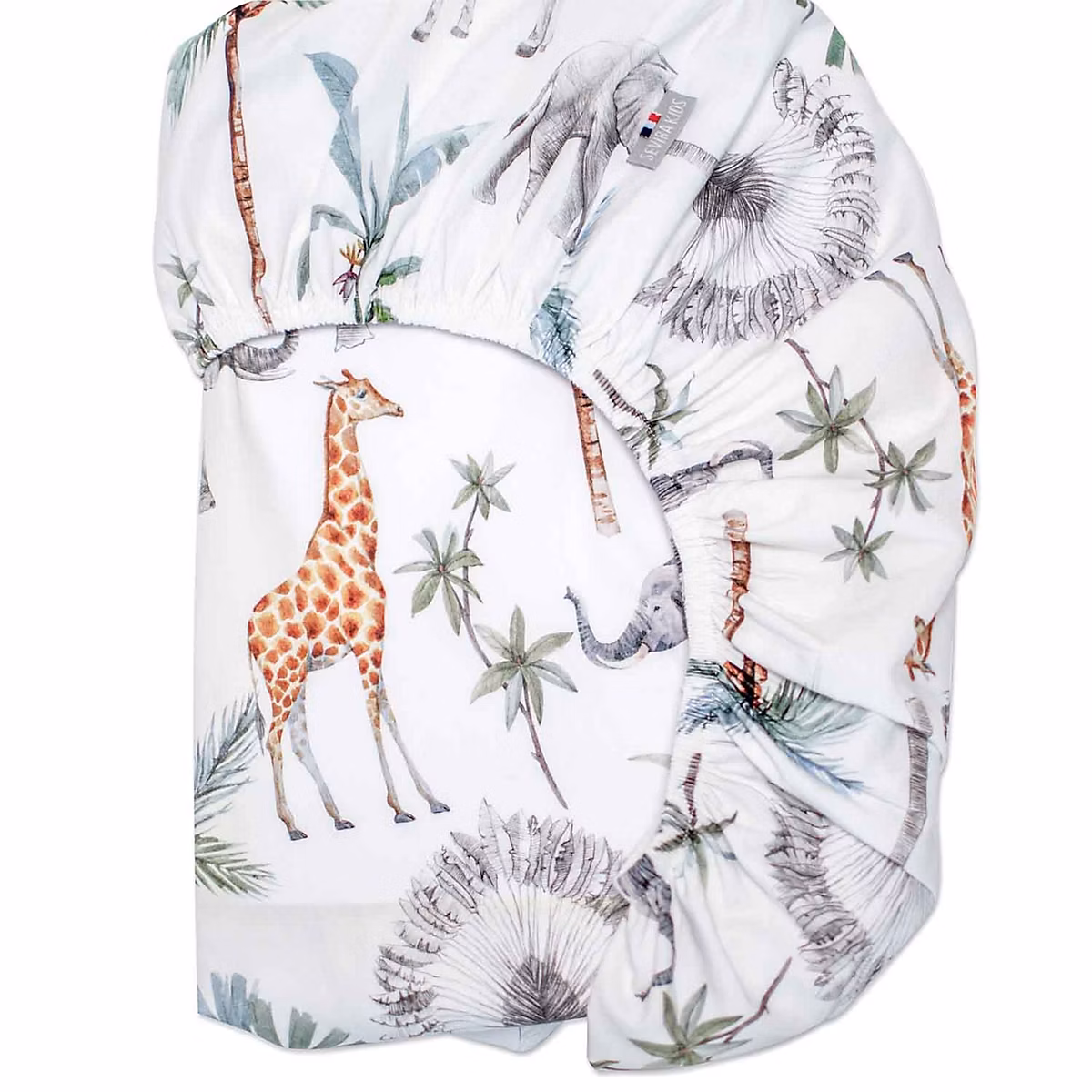 Drap housse en satin de coton Safari – Réf. STHGMGYZT2389371934
