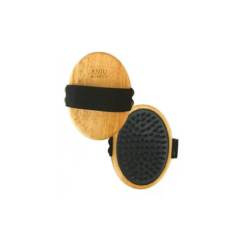 Brosse de massage pour chien et chat coloris marron Anju Beauté – 10,6 x 7,5 x 2,5 cm