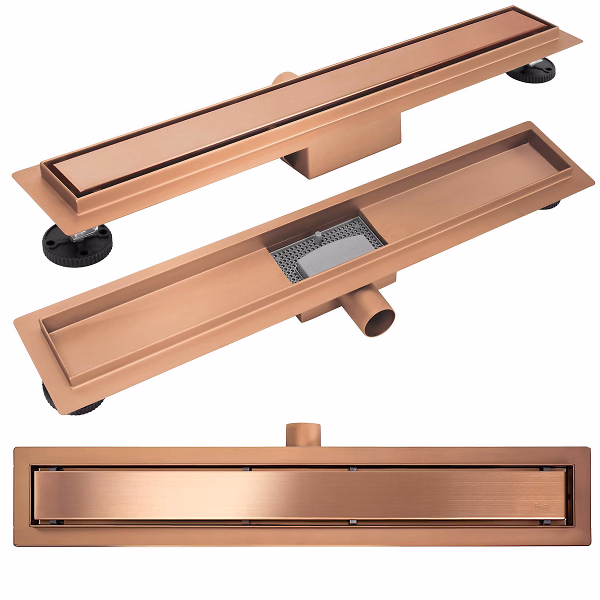 Drain Linéaire Rea Neox 70 Brush Copper – Réf. PJRBDLTKZ8243288596