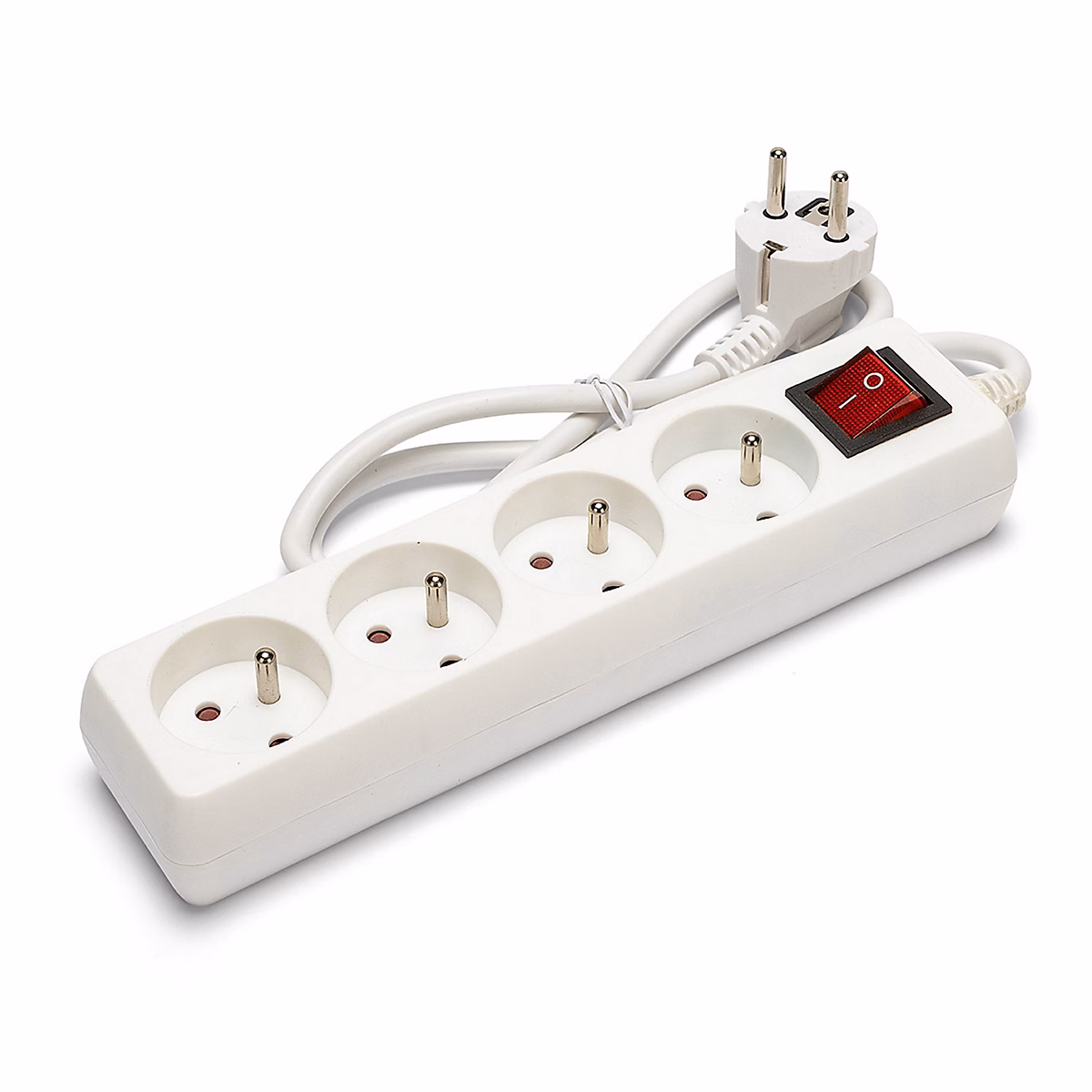 Bloc multiprise 4 × 16A avec interrupteur – 1m, CE & NF