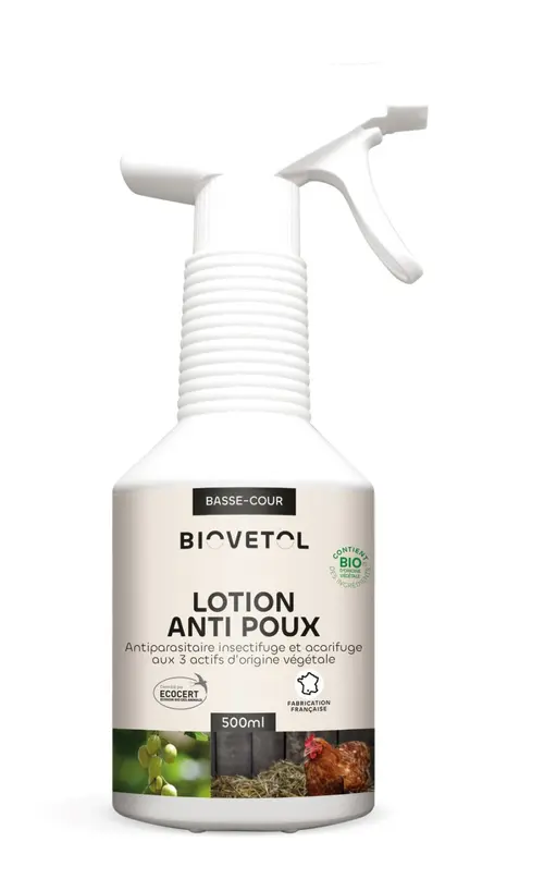 Lotion anti-poux bio Biovetol - 500 ml