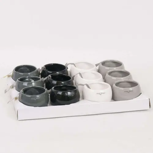 Cache-pot magnétique céramique - Ø 6 x H 5 cm