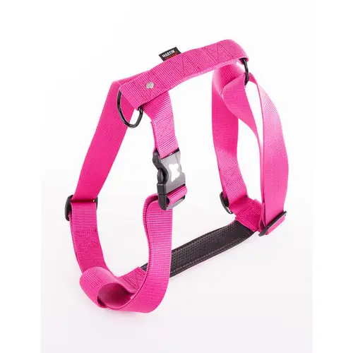 Harnais Confort rose pour chien - 4x90/110 cm