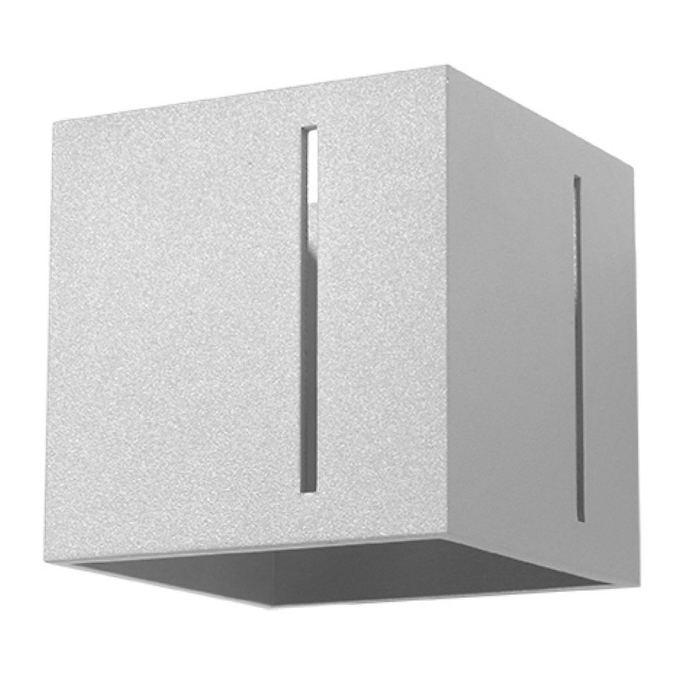 Applique murale en Aluminium – PIXELIS, Gris, IP20, Max 8W LED, G9, Style Moderne