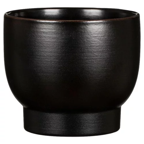 Cache-pot en céramique noir Scheurich 930 Ebano - Ø 11 cm