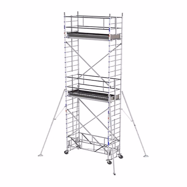 Echafaudage roulant alu – Hauteur de travail max 6.30m, IPS0420T