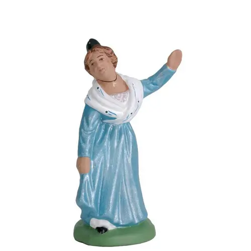 Personnage de crèche de Noël danseuse farandole Santons Escoffier - 7 cm