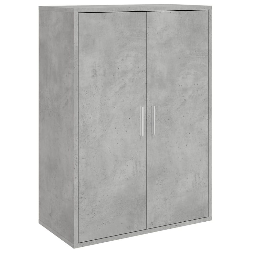 Buffet gris béton 60 × 31 × 84 cm bois d'ingénierie vidaXL
