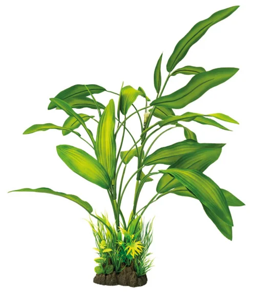 Plante artificielle pour aquarium ou terrarium coloris vert Cryptocoryne SuperFish Art Plant L - 40 cm
