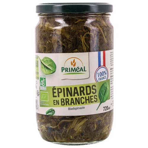 Épinards en branches bio origine France - 720 ml