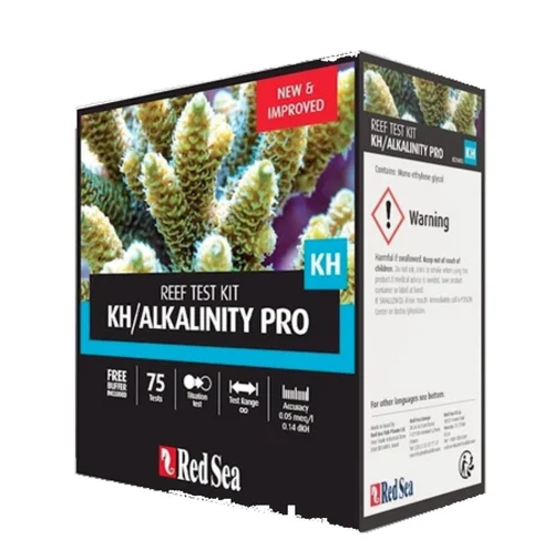 Kit d'analyse professionnel pour aquarium, spécificité KH/Alcalinité - RED SEA Pro Reef - taille compacte