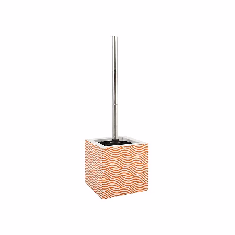 Accessoire WC – Brosse Wc avec support MDF Acier Inox WAVE Orange MSV