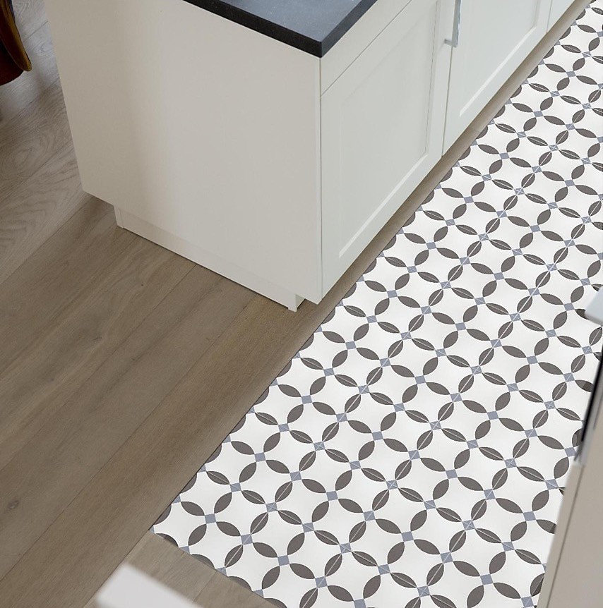 Carrelage Imitation Carreaux de Ciment LA MADELEINE 20x20 Chere Noir – Les Carreaux de Jean