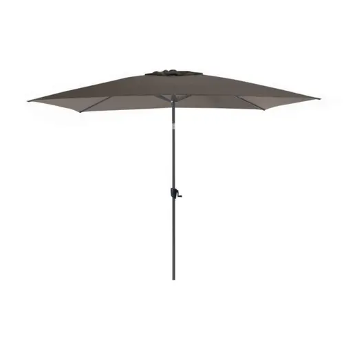 Parasol droit rectangulaire coloris taupe - 300 x 200 cm